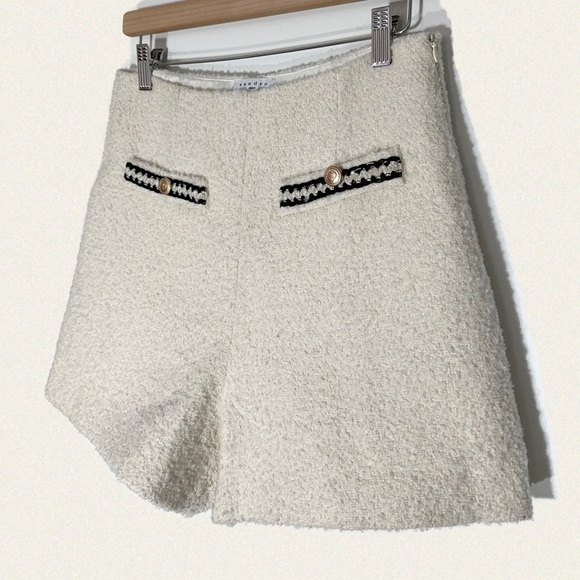 Sandro Natty Boucle Shorts - Picture 8 of 9